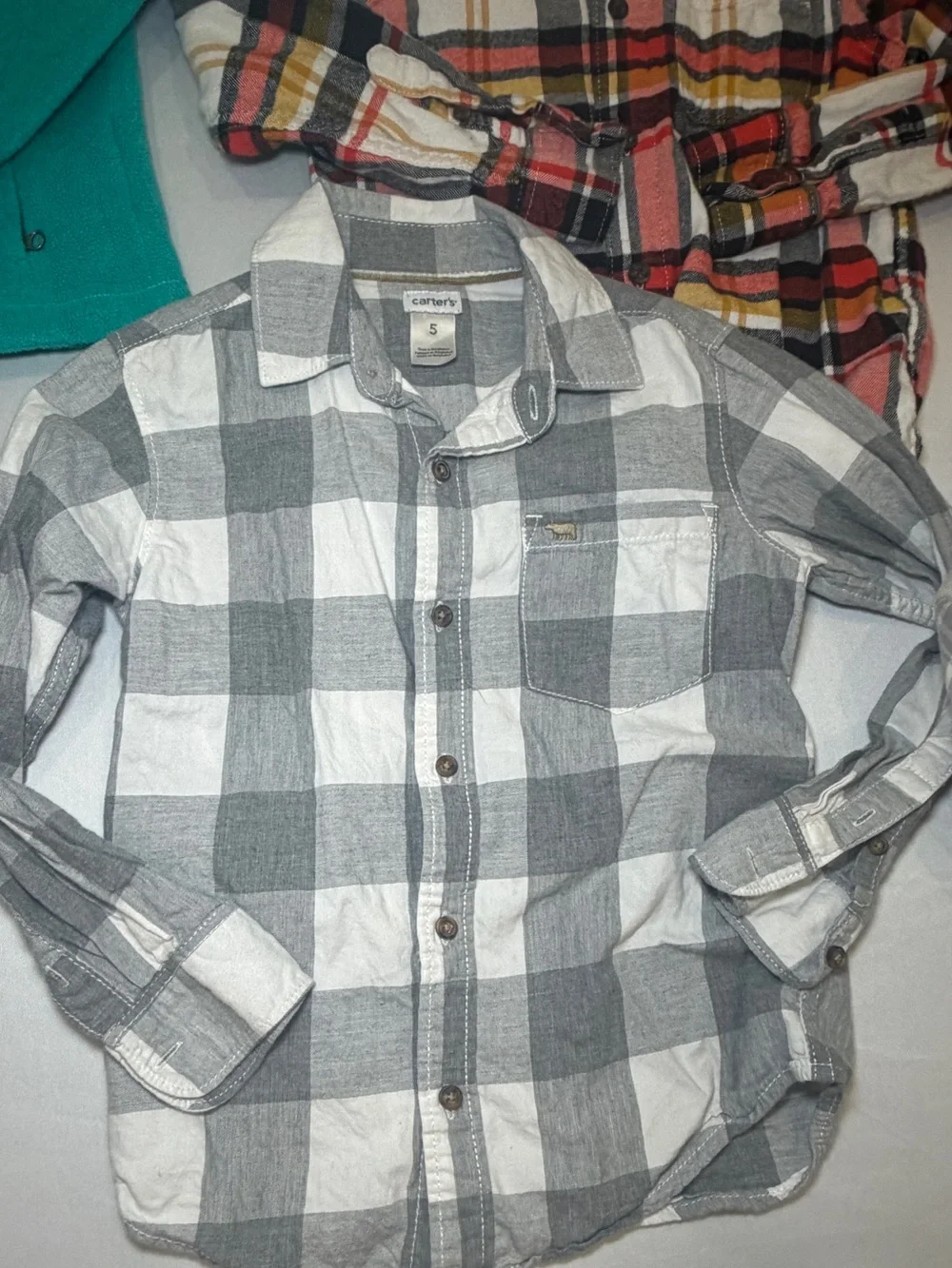 Columbia fleece , Carters , Osh Kosh boys button down top boys size 5